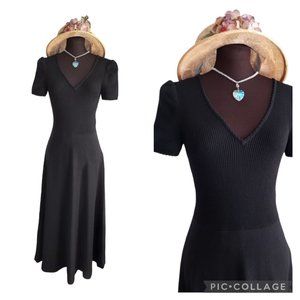 Vintage 70's Knit Dress Made in Italy Gorgeous Sz S